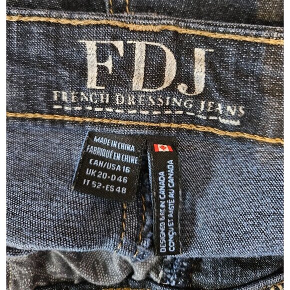 FDJ French Dressing Jeans Peggy Bootcut Denim Jeans Size 16 - Picture 7 of 8